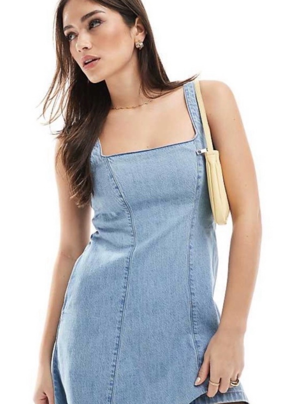 Hollister Structured Denim Mini Dress
